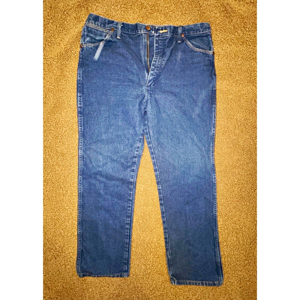 Vintage Wrangler Cowboy Cut Jeans, Straight Leg Denim, Heavyweight Rodeo Pants
